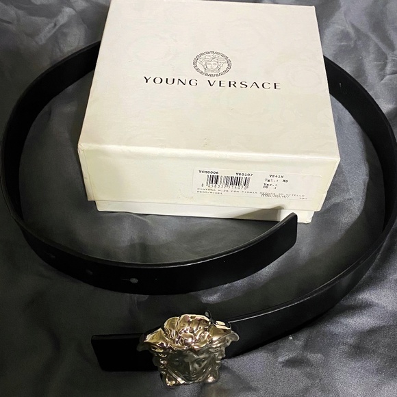 Authentic Young Versace Leather Belt - Picture 1 of 4